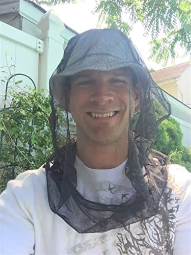 Elite Choice Mosquito Head Net - Insect Head Netting with Carry Case Repels All Types of Mosquitoes, Biting Insects, Bugs, Gnats and No See Ums - Breathable Soft Durable One Size Fits Most Hats