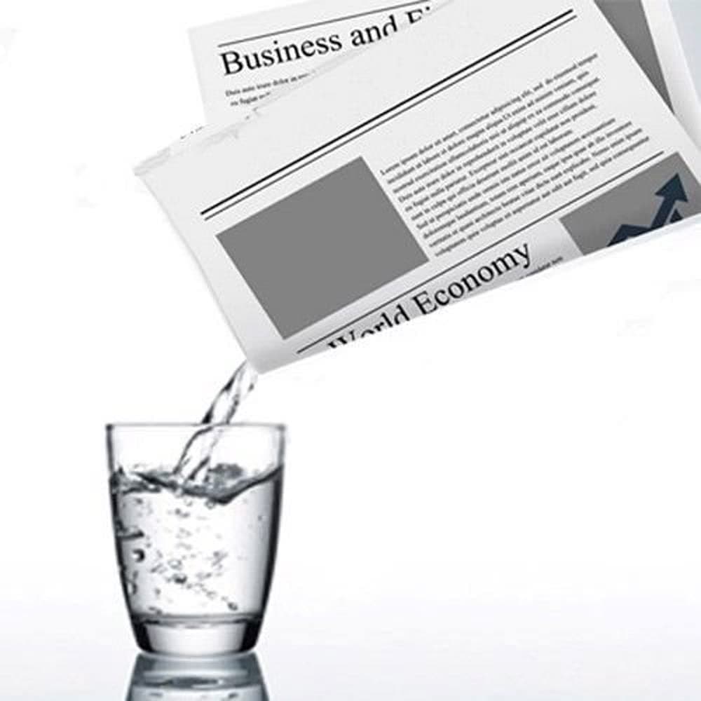 MilesMagic Magician's Appearing and Disappearing Liquid from Newspaper Gimmick Prop Magic Trick