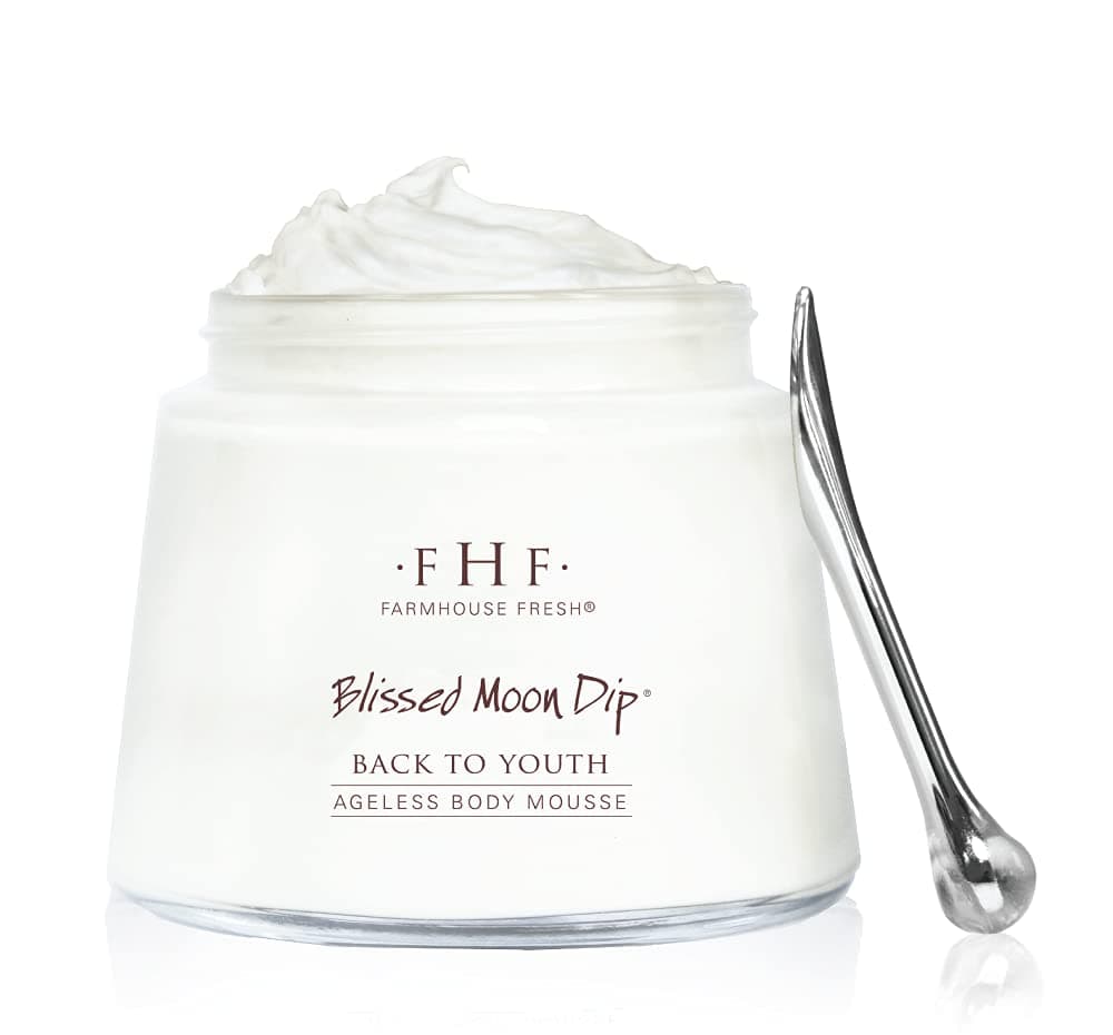 FarmHouse Fresh Body Lotion, Firming Moisturizing Peptide Cream. Blissed Moon Dip Back To Youth Ageless Body Mousse. 8 Fl Oz