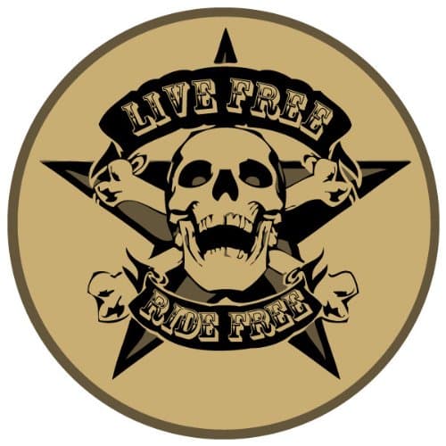 Live Free Ride Free PVC Vinyl Interactive Art Wall Sticker Decal Home Decor Choose 6 to 72 Inches