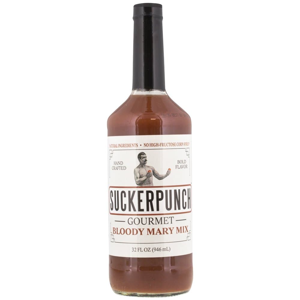 SuckerPunch Gourmet - Bloody Mary Mix, Unique Flavor, Smooth Texture, Gluten Free, Vegan Friendly, Non-GMO Verified (32 oz, Pack of 3)
