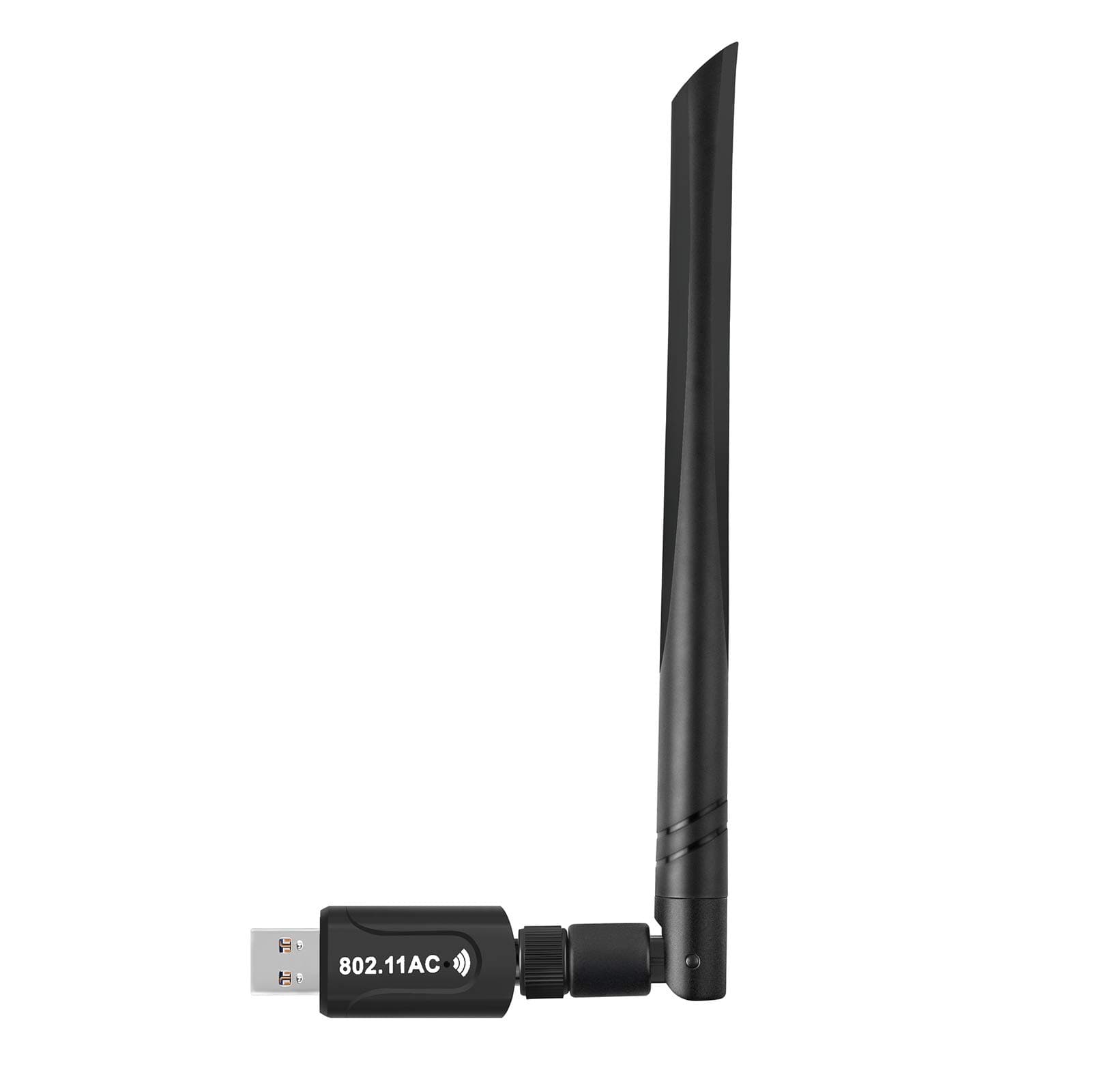 Realtek RTL8812BU USB Wireless Adapter 1300 Mbps with 5 dBi Antenna Dual Band AC1300 WiFi Dongle IEEE 802.11 a b g n ac for Laptop Desktop USB 3.0 Network Adapter Support Windows 10 Mac