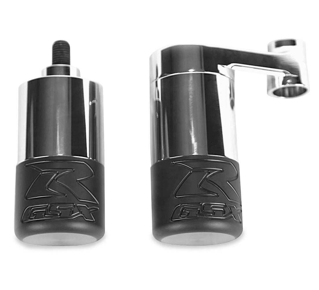 Street Bikes Unlimited Frame Sliders - Black Base HF1008PC-01