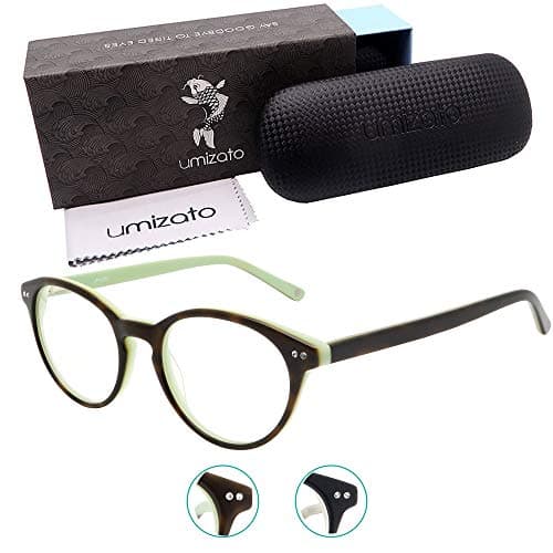 umizato  Blue  Light Blocking Computer Gaming  Glasses  for Men Women - Clear  Lens , PC Accessories - Relieves Digital Eye Strain, UV Blocker, Anti-Glare, Anti-Fatigue (Manila in Tortoise)
