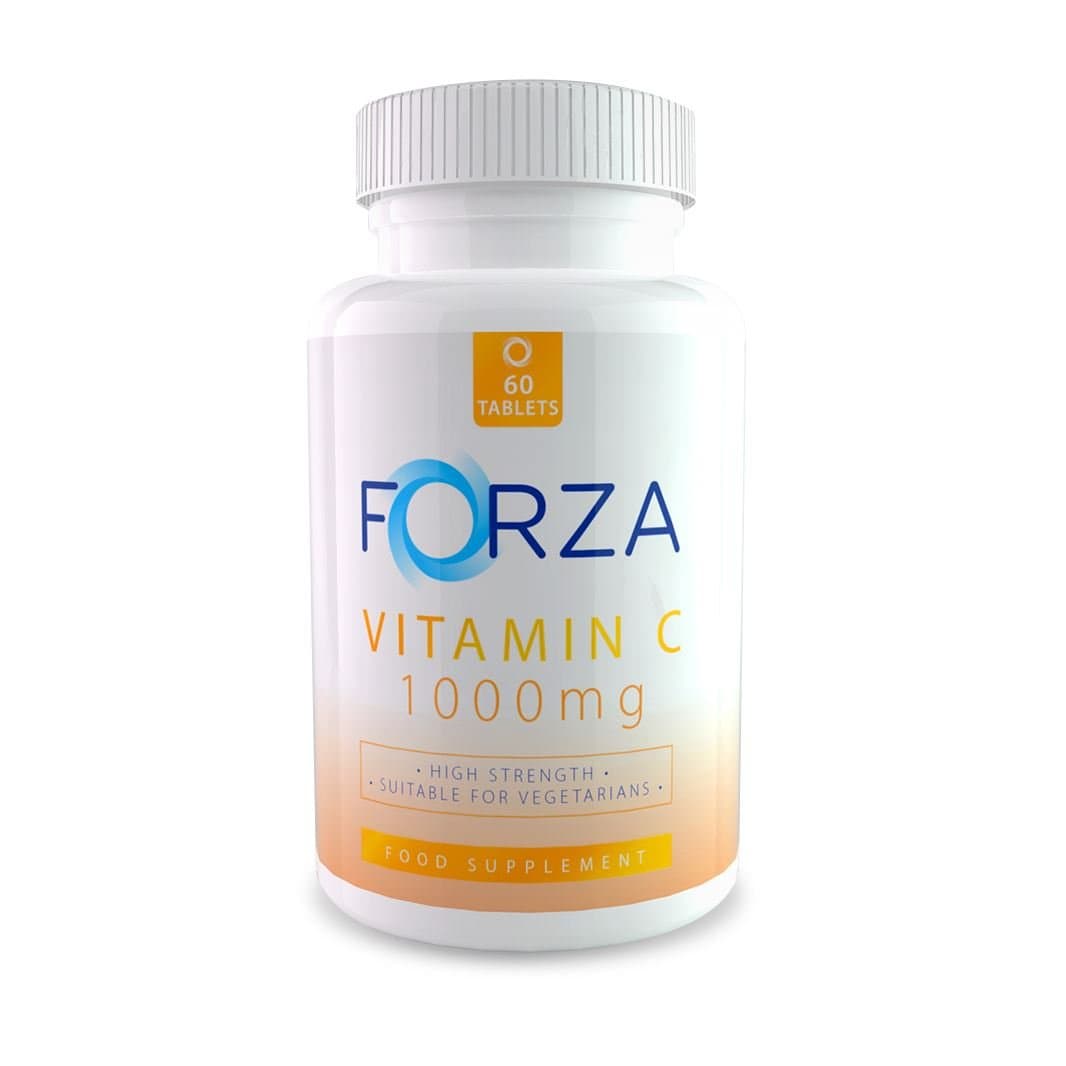 Forza Vitamin C Tablets - High Strength Vitamin C 1000mg - Vitamin C Capsules - Two Month Supply - 60 Tablets