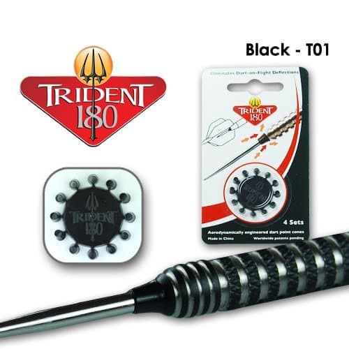 RED DRAGON Trident 180 Dart Point Cones - Silver, Red, White or Black