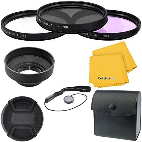 52mm Professional Deluxe 6pc Filter and Accessory Bundle Kit for Sony SEL24F18Z 24mm f/1.8 E-Mount Lenses + CT Microfiber Cleaning Cloth