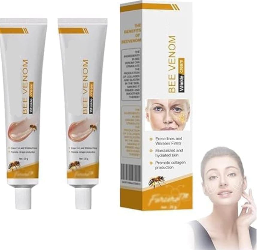 Bee Venom Wrinkle Cream, Anti-Ageing Face and Neck Moisturiser, Skin Firming Body Cream (3)