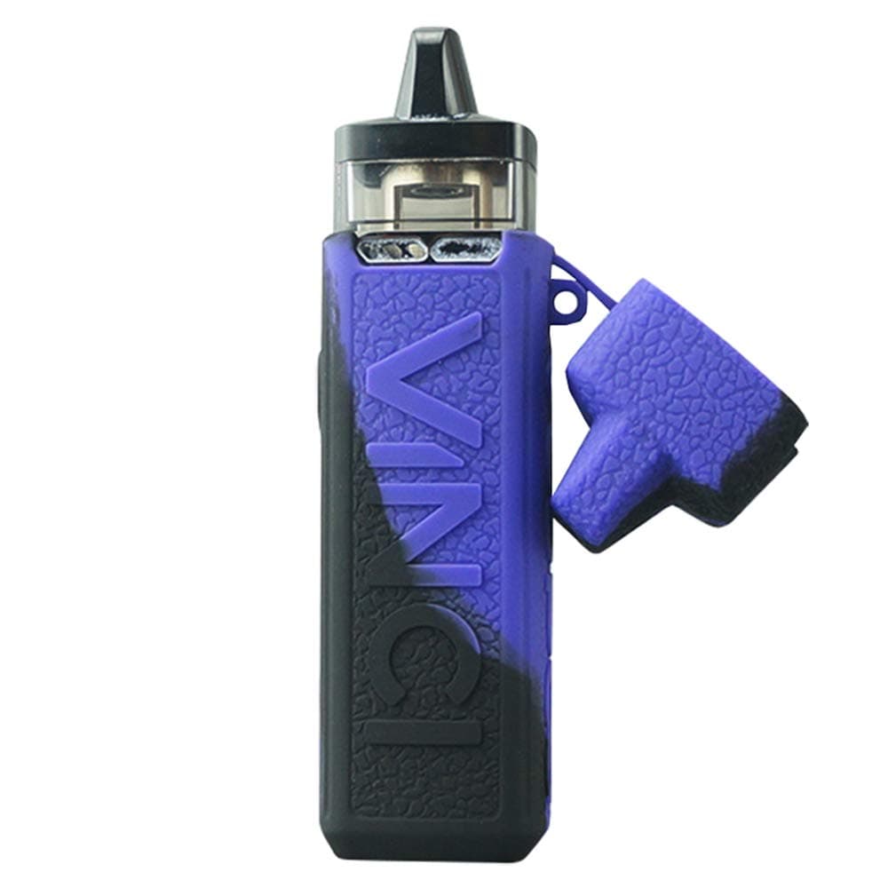 KKmod Silicone Case for Voopoo Vinci 40W P0d, Sleeve Shield for VOOPOO Vinci Kit Box Rubber case wrap Shield (Blackpurple)