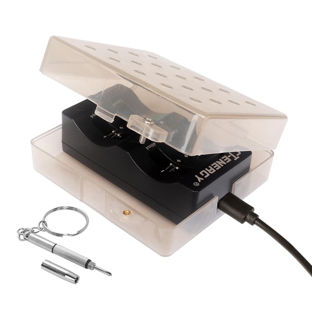 Lithium Coin Button Battery Charger for Rechargeable Lithium-ion Button Batteries LIR2450 2032 2025 2016 1632 1620