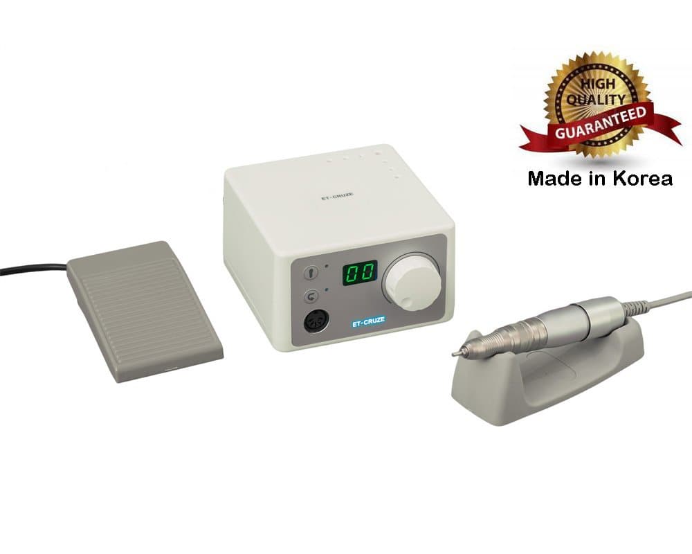 Electric Filing Machine Drill Nail Set Machine Manicure Pedicure Acrylics Gel Polish 30,000 RPM (Made in Korea)