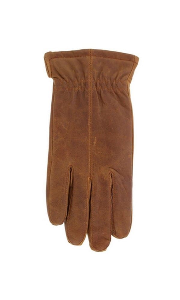 Men's 'Jackaroo' Sheepskin Leather Gloves with Fleece Lining By Grandoe (10.5-11 (XL), Old Crunch)