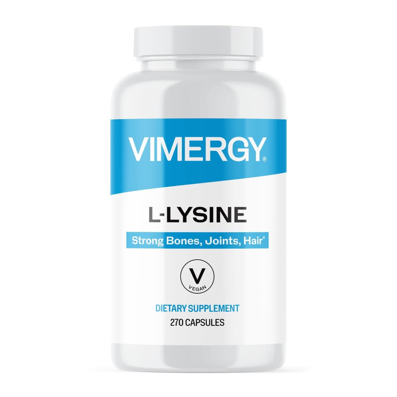 L-Lysine – Promotes Healthy Skin, Hair & Nails* – Supports Healthy Metabolism* – Vegan, Non-GMO & Gluten-Free – 270 Capsules