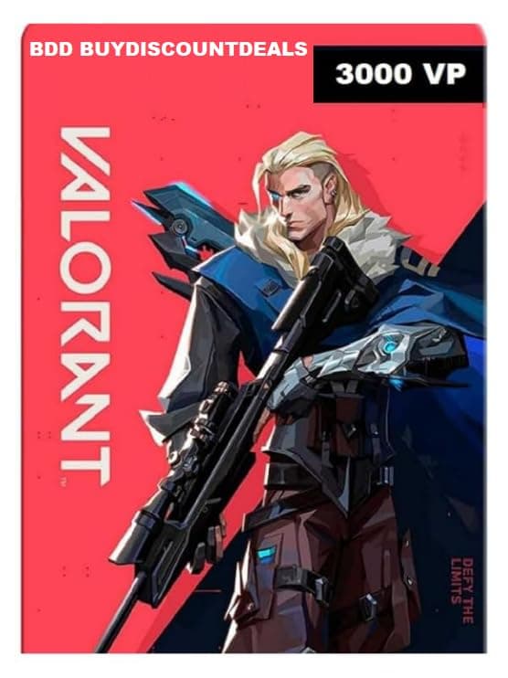 Valorant Points Gift Card Code 3000 VP Valorant Points 3000 (PC Code Only)