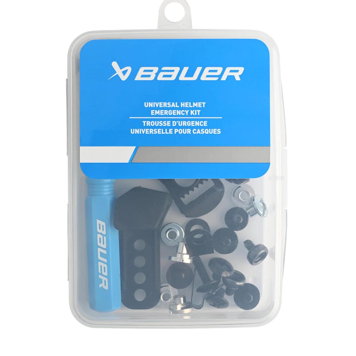 Universal Hockey Helmet Repair Kit - Includes Travel Case, Screwdriver and 22 pcs