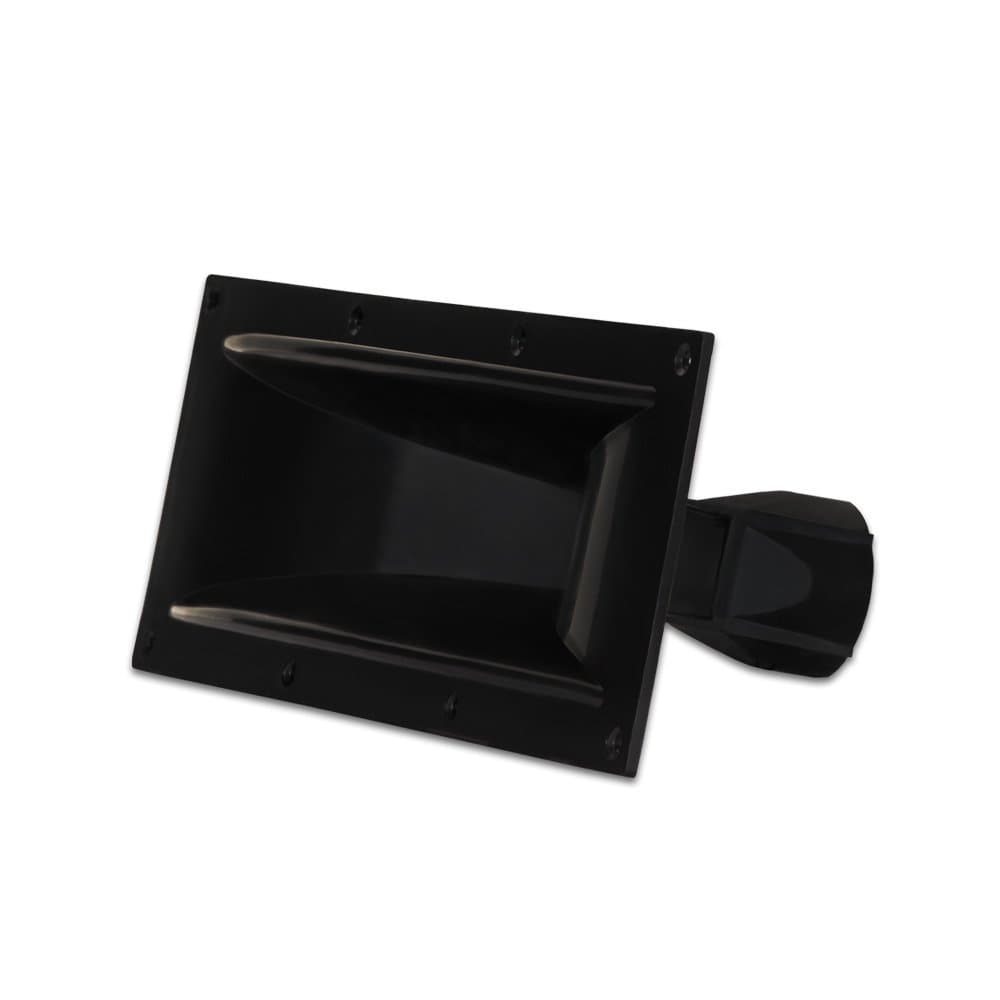 Goldwood Sound Molded Tweeter or Midrange Speaker Lense Heavy Duty Abs Directivity Speaker Horn Black (GM-600PB)