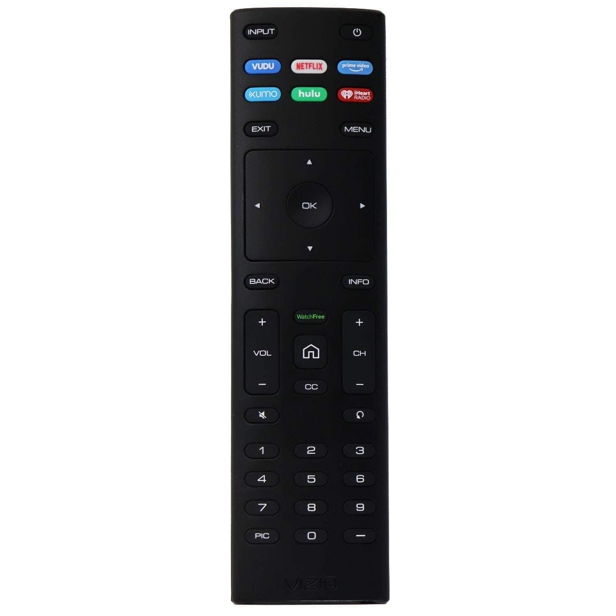 OEM Remote Control with Vudu/Netflix/Prime Video Hotkeys - Black (XRT136)