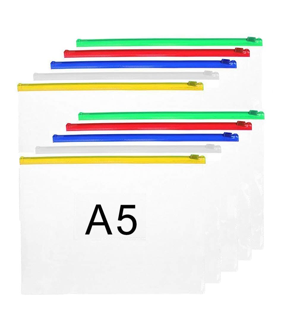 10Pcs A5 Clear Bag