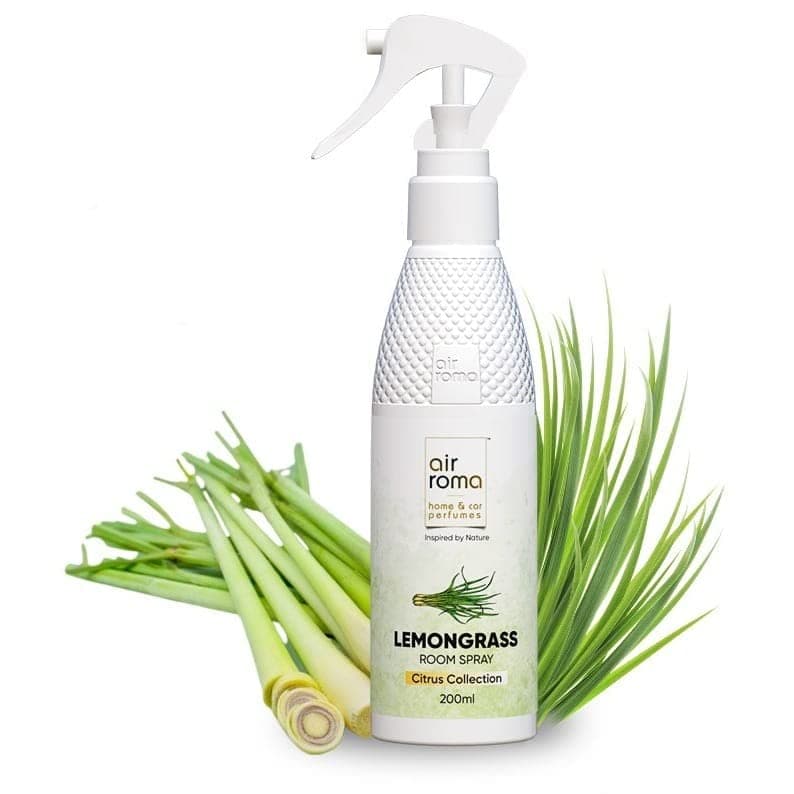 AIR-ROMALemon Grass Air Freshener Spray | LongLasting Odour Eliminator for Home & Office | (200ml)