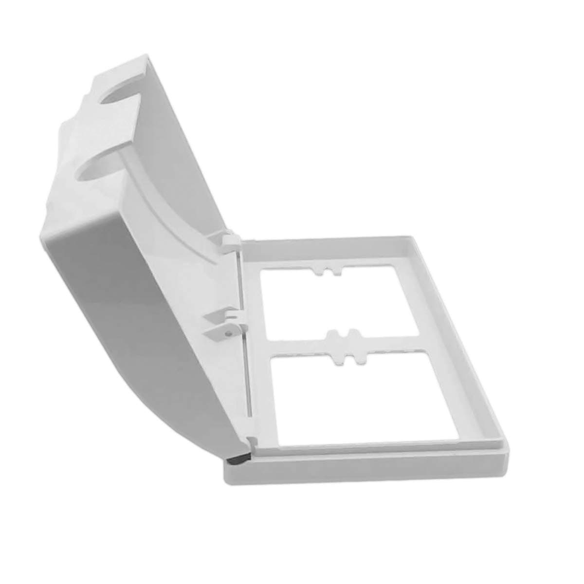 Gaosheng White Double Socket Protector Electric Plug Cover Electrical Plug Socket Protector