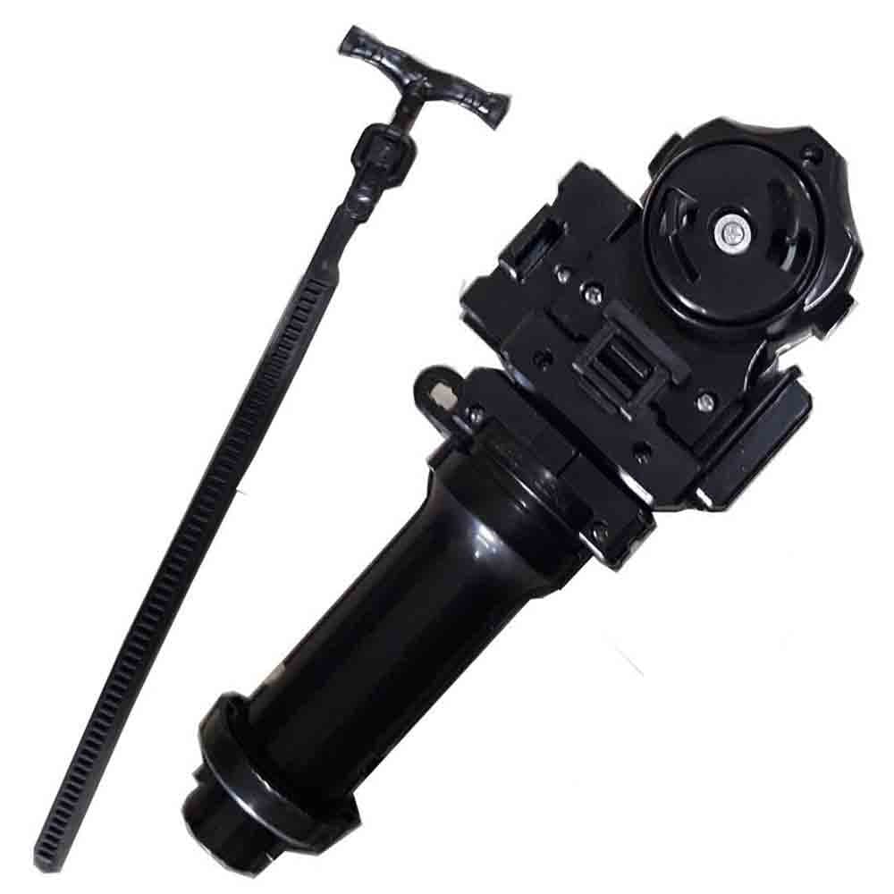 Flormoon Plastic Launcher Grip Set Metal Fusion LR String Launcher for Kids Child(Black)