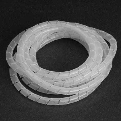 Spiral Harness Wrap 0.244" (6.2mm) Outside Diameter, Translucent, 33 ft.