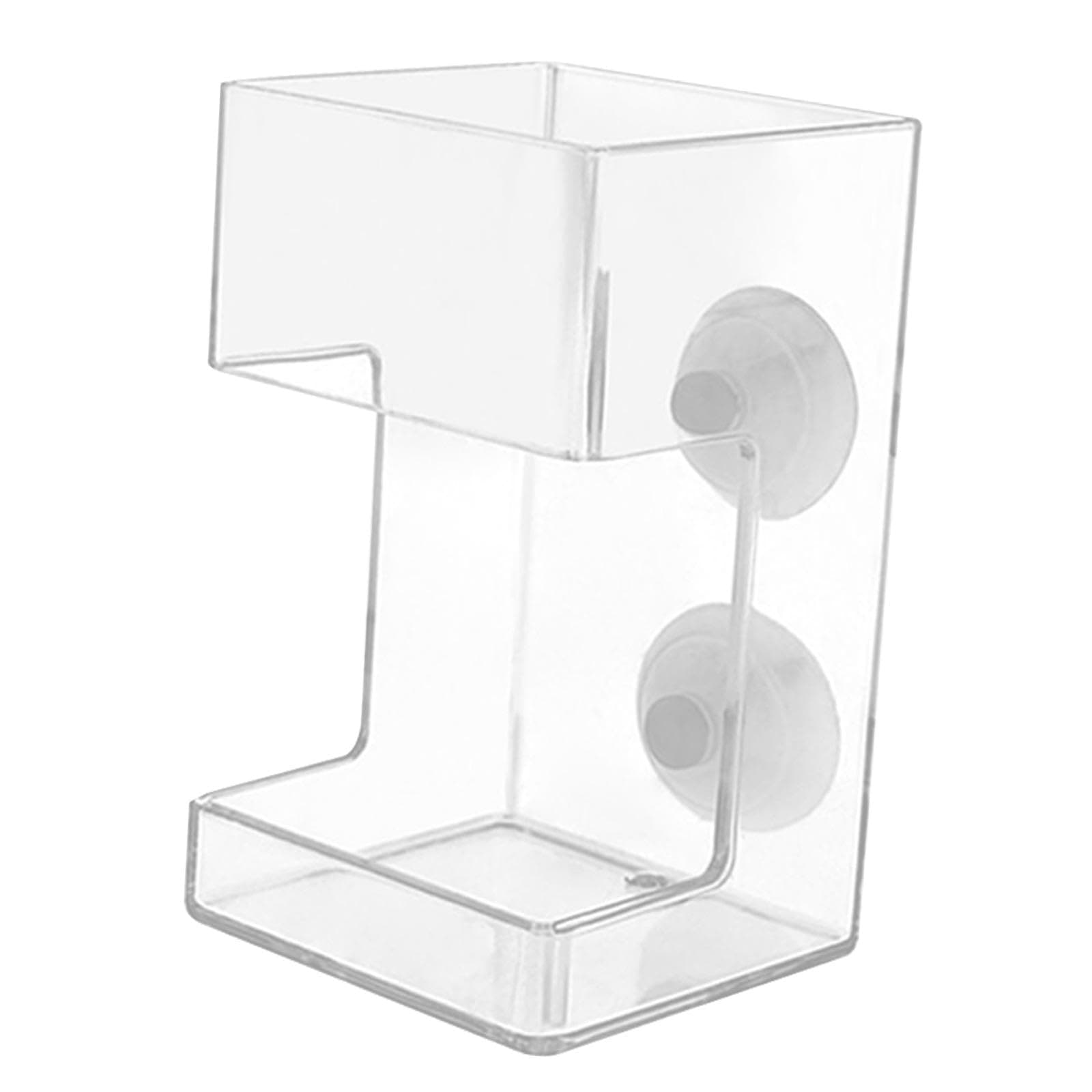 Fish Feeder Acrylic Worm Feeder Artemia Clear Floating Fish Tank Dish Tray Shrimp Feeder Dwarf Shrimp Golden Fish Betta Fish, Cuboid