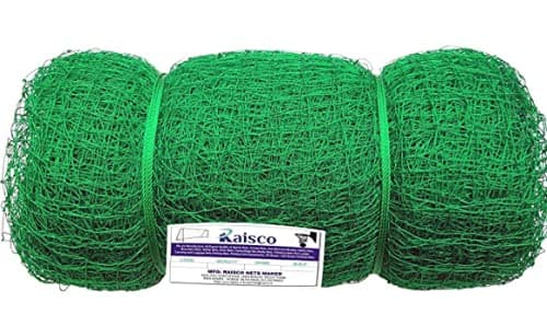 Raisco 10x10 Feet 100 Square Feet Nylon Practice Cricket Net (Green)