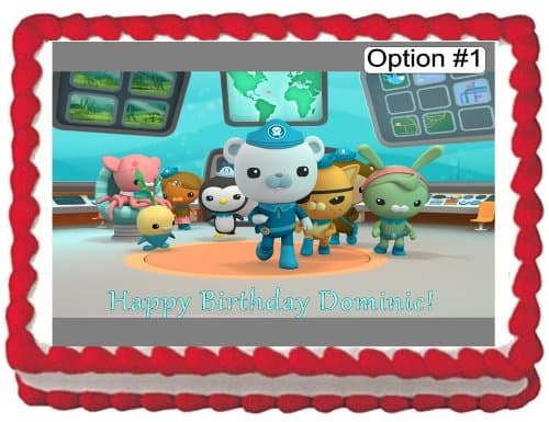 Octonauts Edible Image Cake Topper Birthday Cake PERSONALIZED FREE!