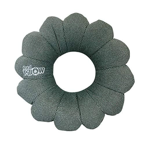 Total Pillow Microbead Portable Pillow - Exclusive Designer Collection - Use at Home or On The Go To Support Your Neck, Back and Knees - Classic Slate