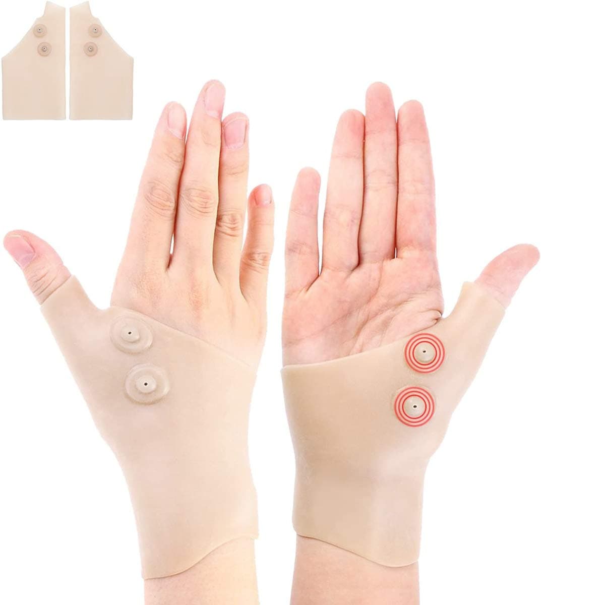 2 Gel Wrist Thumb Support Braces Waterproof Breathable Carpal Tunnel Wrist Support Relief for Thumb Arthritis, Carpal Tunnel, Tenosynovitis for Men and Women Fits Both Hands