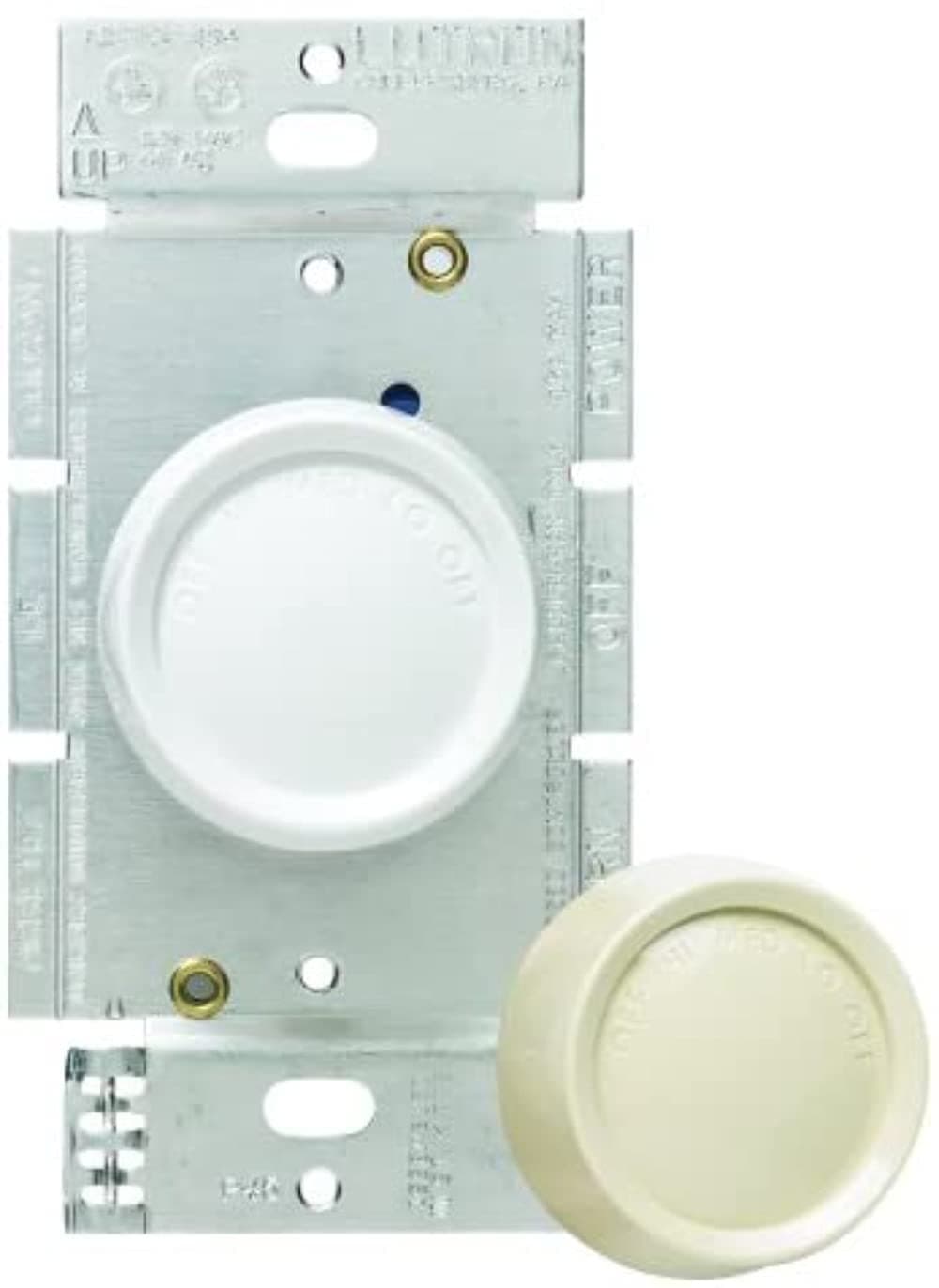 FSQ-2FH-DK Electronics Rotary On/Off Fan-Speed Control, 1 White and 1 Ivory Knob Included