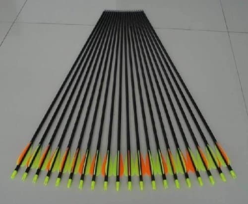 Fiberglass Practice/Hunting Arrows W/Changeable Point for Recurve Bow or Traditional Bow 30" Inches, 36 Arrows