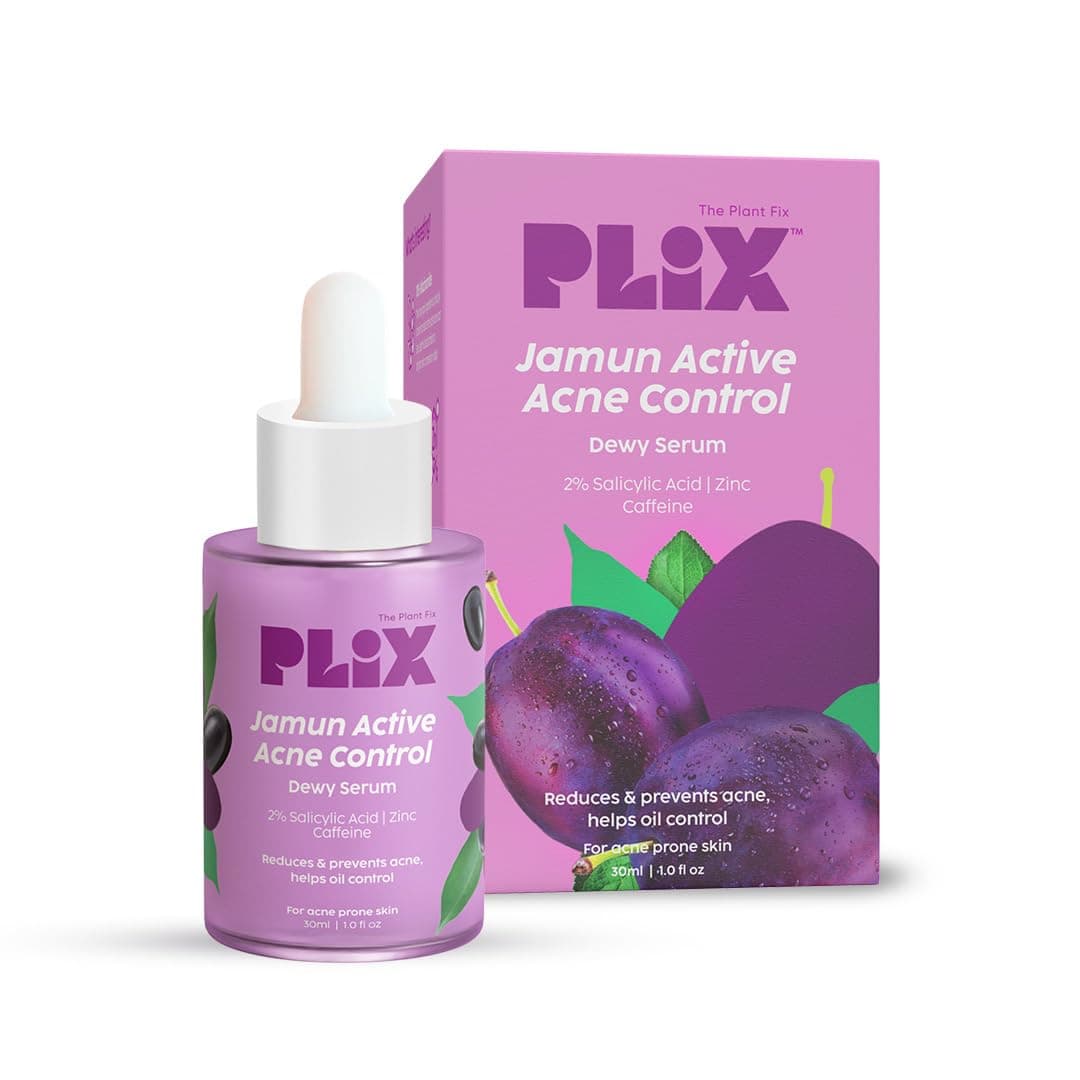2% Salicylic Acid Jamun Active Acne Control Dewy Serum 30 ml for Active Acne & Dark Spot Reduction with Caffeine for Breakout Control (Pack of 1)