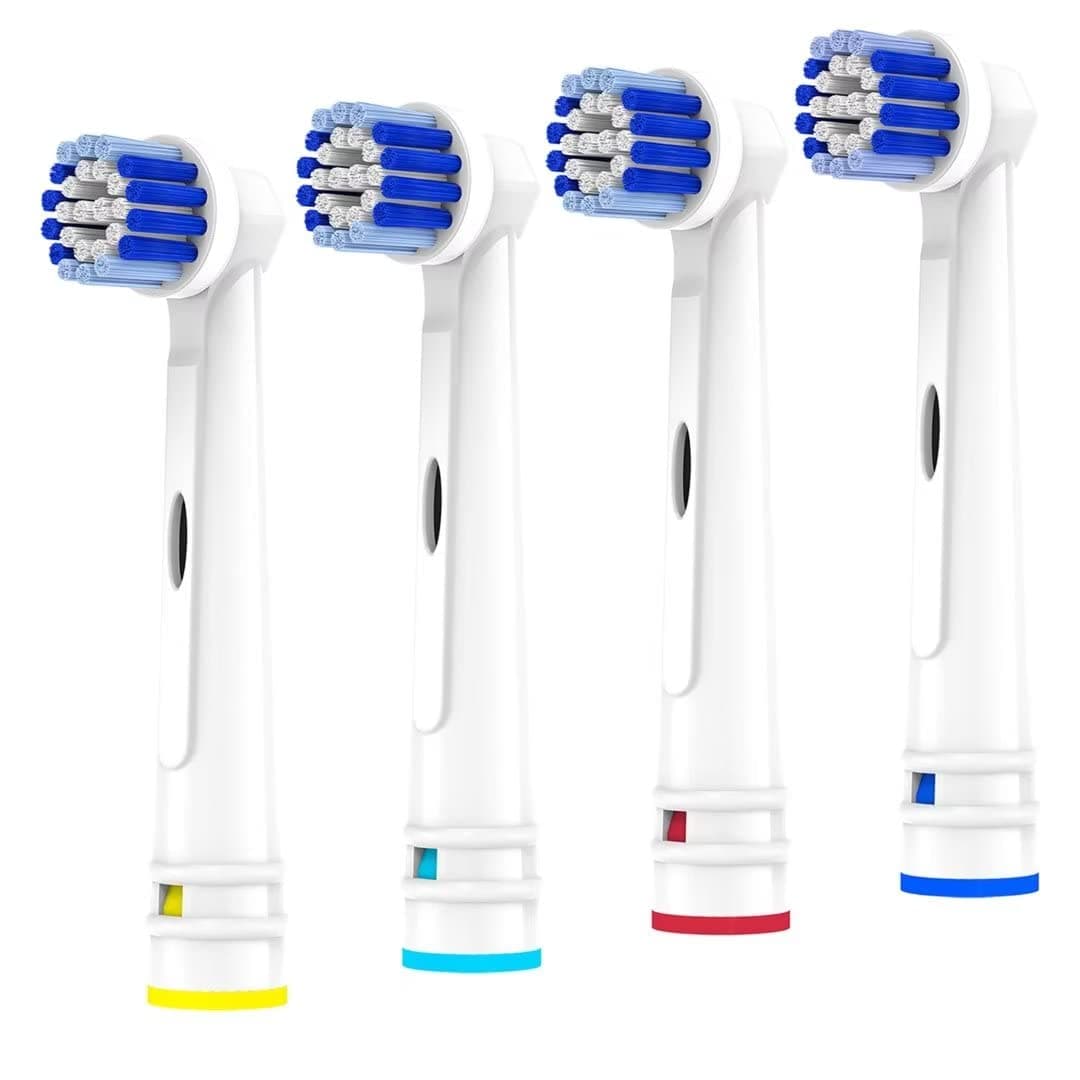 Replacement Toothbrush Heads Compatible with Oral B Braun, 4 Pack Electric Toothbrush Heads Brush Heads Refill for Oral-B 7000/Pro 1000/9600/ 500/3000/8000