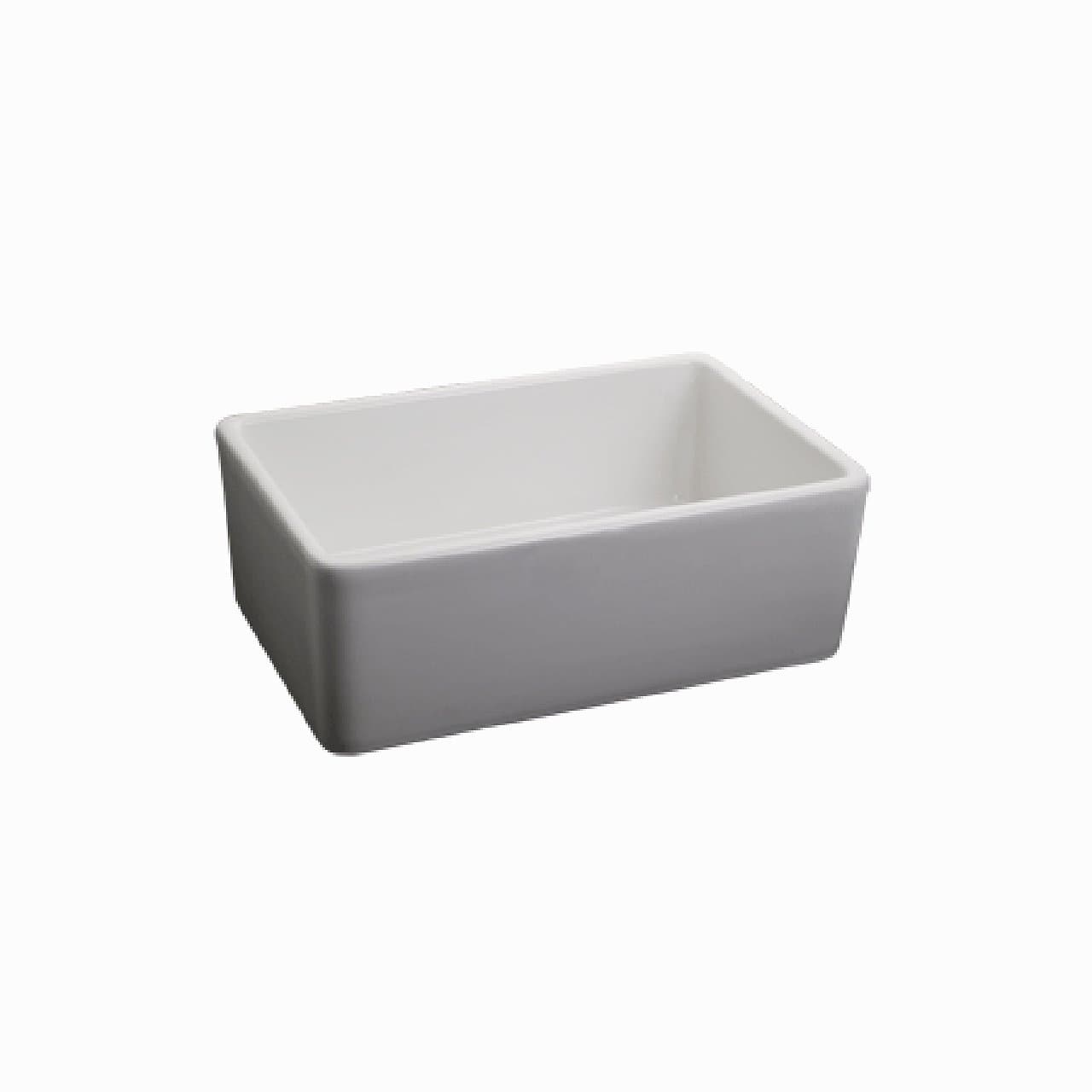 S-F2416WH 24-inch Fireclay Apron Sink For Cottage Collection Farmhouse Vanity, White