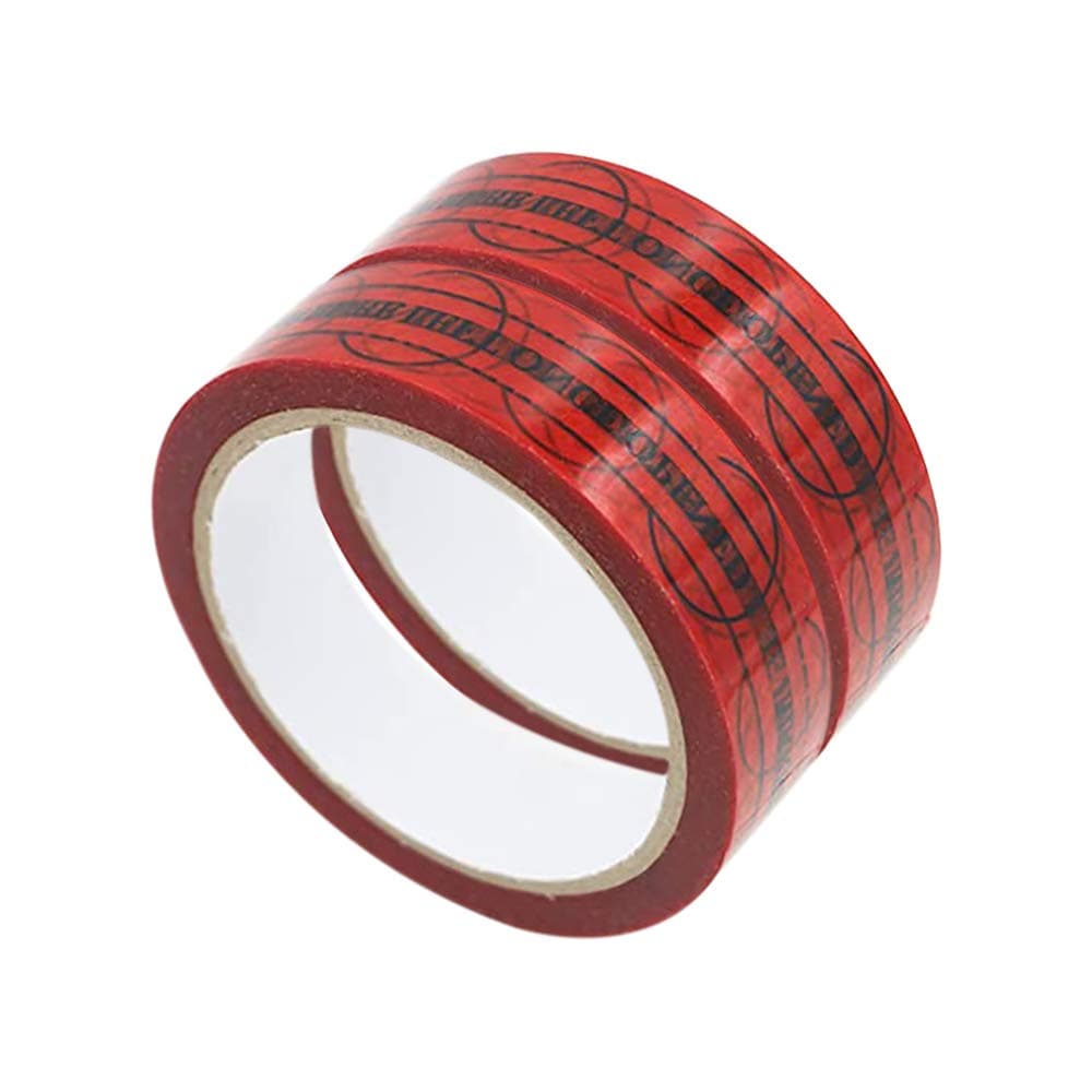 Tamper Evident Security Tape Resistant Safety Stickers Labels Seals Prevent Opened Void Tape Legend “Marks Will Be Left Once Opened” (2.5cm x 55yds 2 volumes)