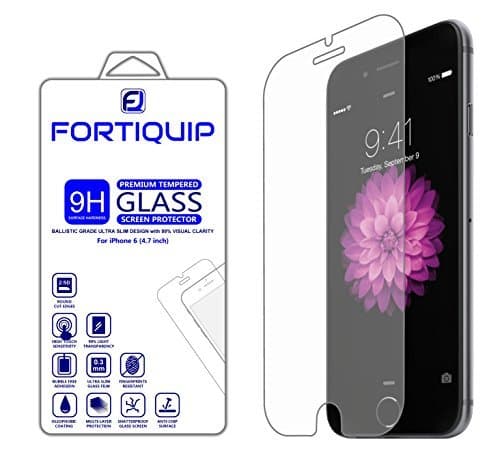 iPhone 6 Premium HD Clear Ballistic Tempered Glass Screen Protector [Best Lifetime Warranty] Best 9H Screen Protection from Scratches, Chips, Drops, Impacts, Fingerprints. 99% HD Clarity & Touch Accuracy. Anti-Peel Round Edge. Perfect Fit for Apple iPhone 6 (4.7" ONLY). Protect Your Investment & Maximize Your Resale Value