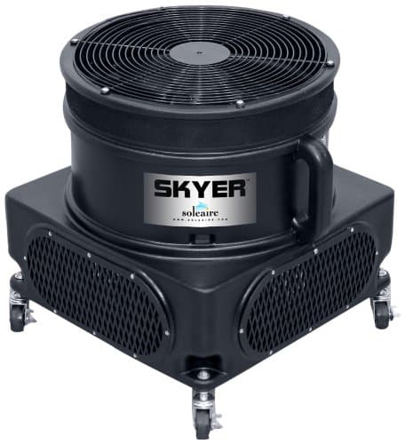 SK-101B 1-HP 5880-CFM 3-Speeds 18-Inch Diameter Sky Dancer and Fly Guy Tube Advertising Fan Blower, Black