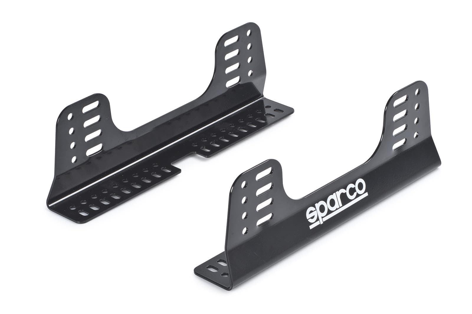 Sparco Seat Bracket, Competition, Side Mount, FIA Approved, Adjustable, Steel, Black Powder Coat, Universal, Kit