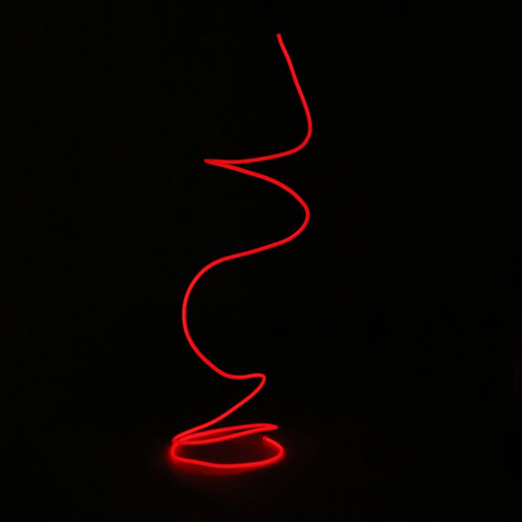 COMBRLuminescent Neon LED Lights Glow EL Wire String Strip 1M Red