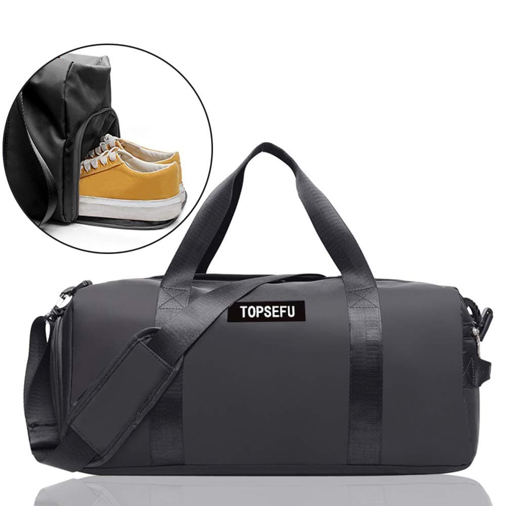 TOPSEFU Sports Duffle Bag, Gym bag Large Gym Duffle Holdall Bag Training Handbag Yoga Bag for Men and Women