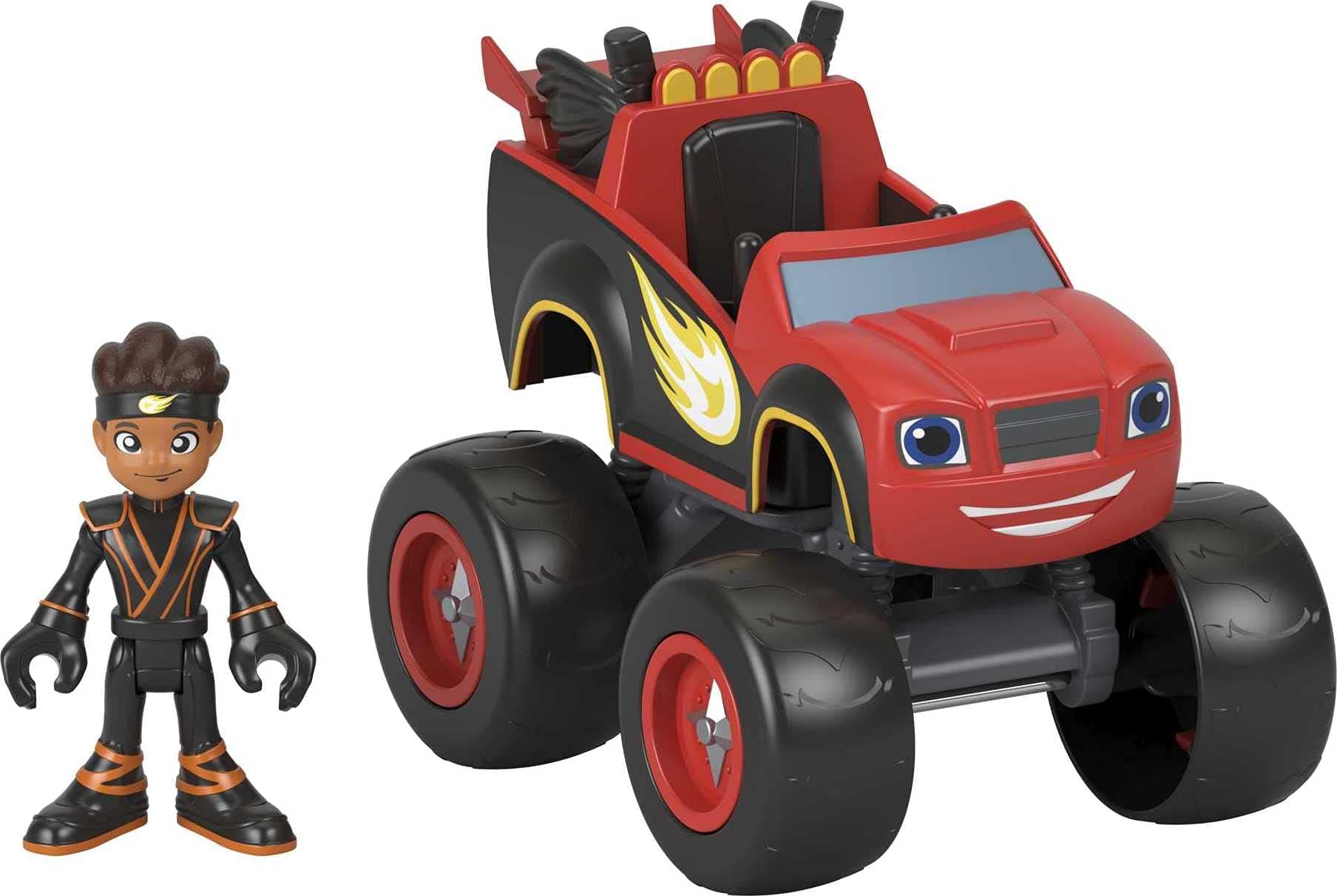 Kid's Blaze and The Machines Monster Truck with Poseable Figure (3 & Up)