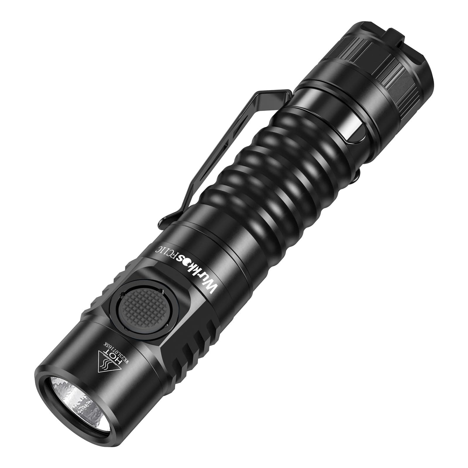 FC11C Led Flashlight Rechargeable High Lumen 1200, 90 High CRI Small Flashlight, Super Bright EDC Flashlight IP68 Waterproof, 155Meters, Magnetic Flash Light for Home (5000K)