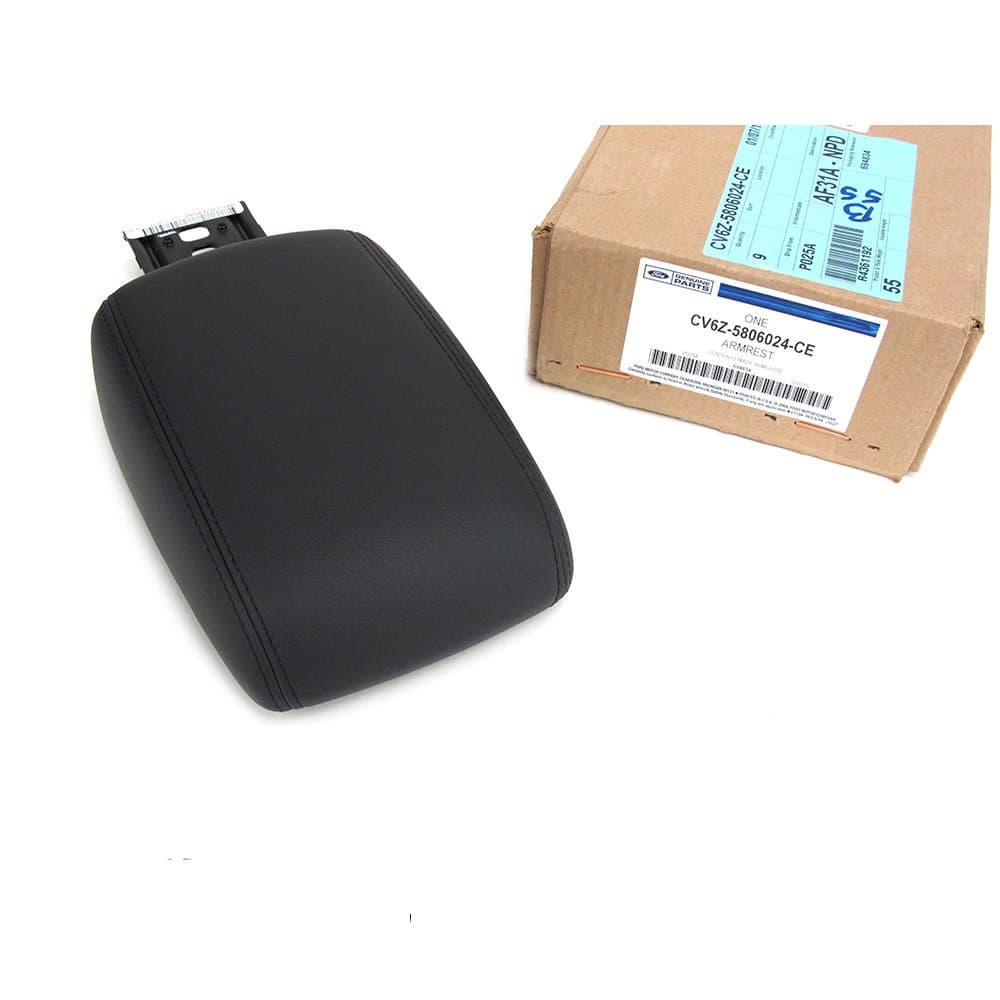 2012-2014 Ford Focus Black Center Console Leather Armrest Pad Cover Lid OEM NEW