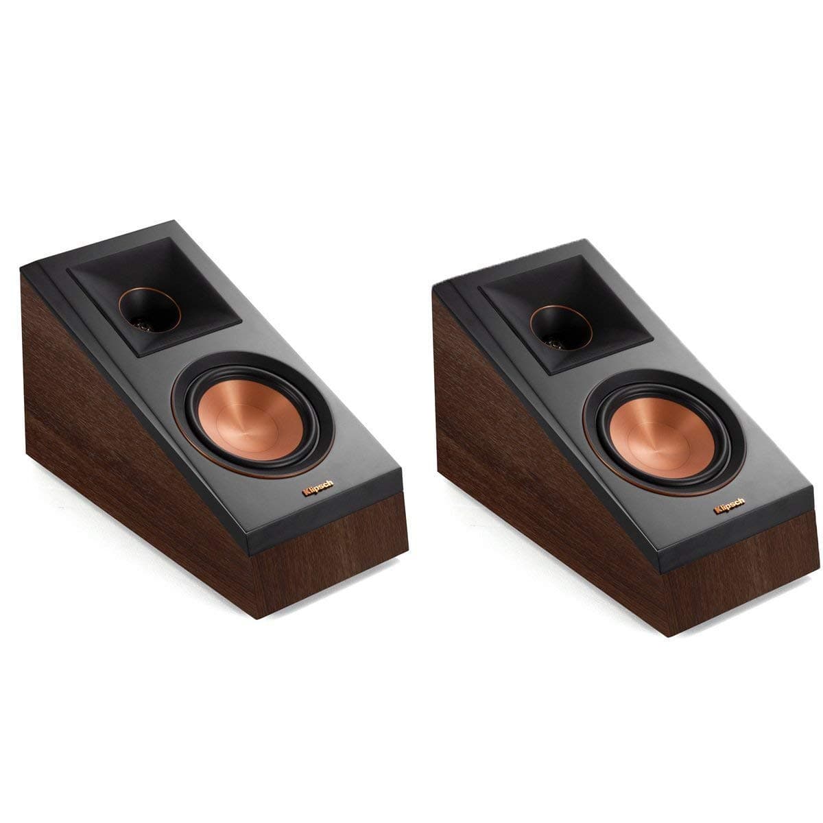 Klipsch RP-500SA Dolby Atmos Surround Sound Speakers (Walnut)
