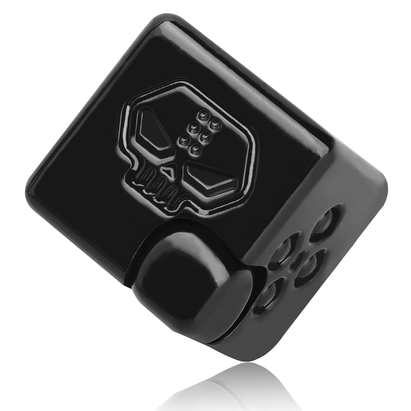 2-in-1 Metal Infinity Cube Spinner Fidget Toy for Adults Teens, Cool Magnetic Dice Puzzle Cube Desk Gadget, Gift for Men Boy Father (Black)​