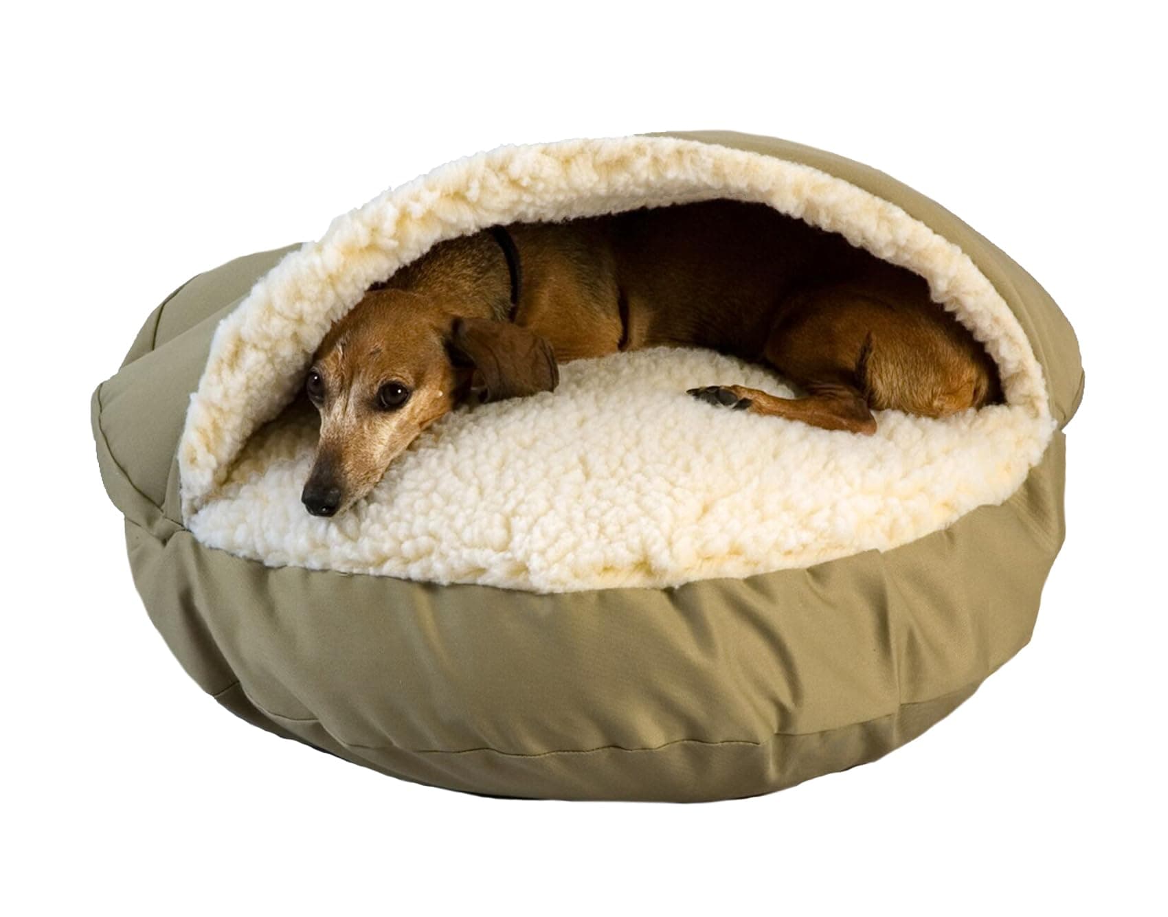 Snoozer Cozy Cave, Large, Khaki