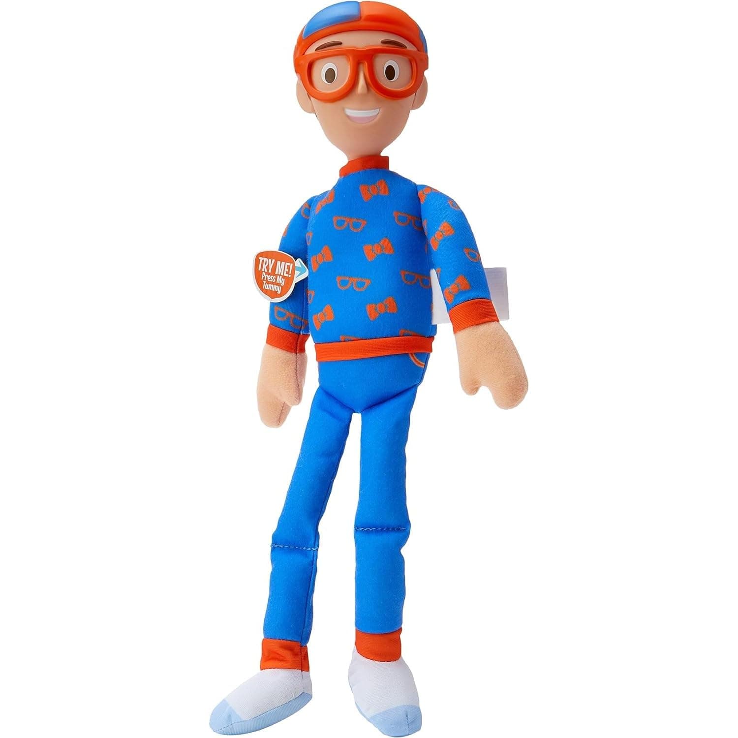 Blippi 16-Inch My Buddy Blippi Nighttime Talking Plush Doll - 11 Unique Sounds and Bed Time Phrases - Oficially Licensed - Great Toy Gift for Kids, Boys, Girls & Preschoolers - 3+