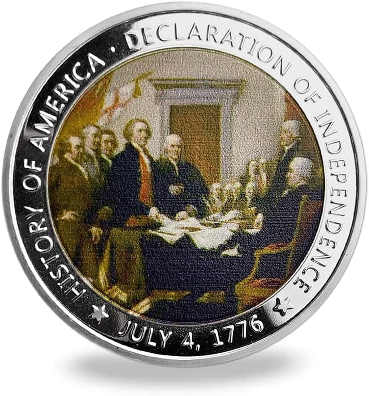 US Military Challenge Coin Presidential 1776 Declaration of Independence Commemorative Coin